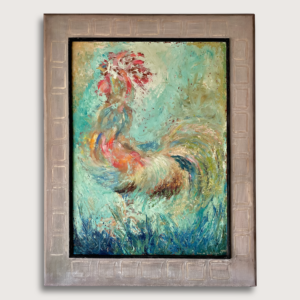 Pintura de gallo por Louise G. Kalish